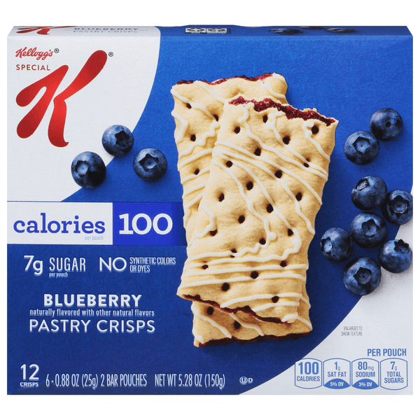 Special K Pastry Crisps Breakfast Bars Blueberry
