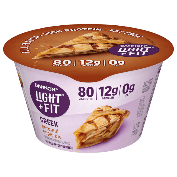 Light + Fit Greek Caramel Apple Pie Nonfat Gluten Free Yogurt