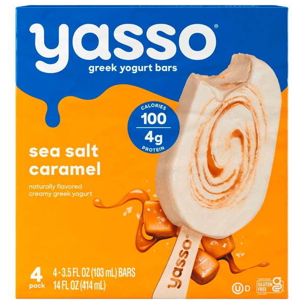 Yasso Yogurt Greek Bars Sea Salt Caramel