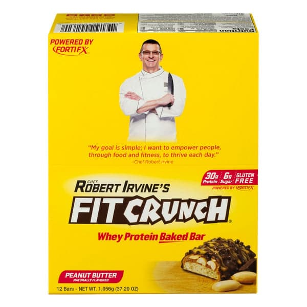 Fitcrunch Chocolate Peanut Butter Baked Bar - Of Protein - Full Size