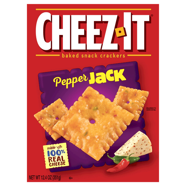 Cheez-It Cheese Crackers Baked Snack Pepper Jack