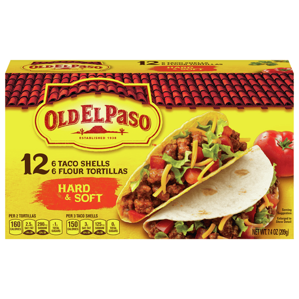 Old El Paso Taco Shell & Tortillas Flour Hard & Soft