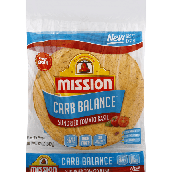 Mission Carb Balance Tomato Basil Wraps