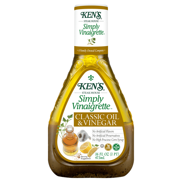 Is it Hazelnut Free? Kens Steak House Dressing Simply Vinaigrette Olive Oil & Vinegar