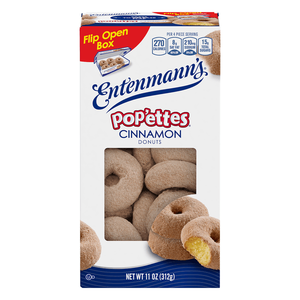 Entenmanns Popettes Donuts Cinnamon
