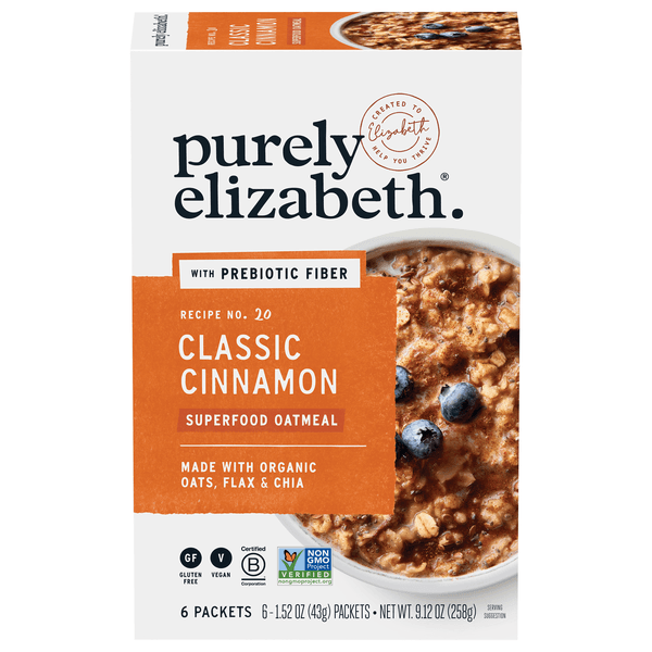 Purely Elizabeth Classic Cinnamon Superfood Oatmeal