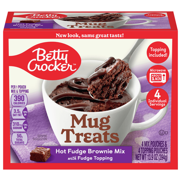 Is it High Fructose Corn Syrup Free? Betty Crocker Brownie Mix Mug Treats Hot Fudge Box