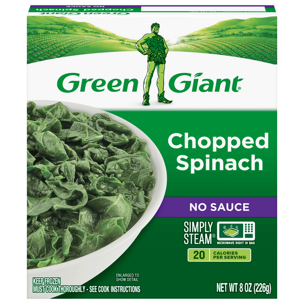Green Giant Steamers No Sauce Chopped Spinach