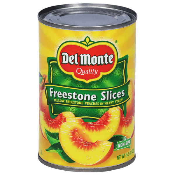 Del Monte Peaches Sliced In Heavy Syrup Freestone Yellow Freestone