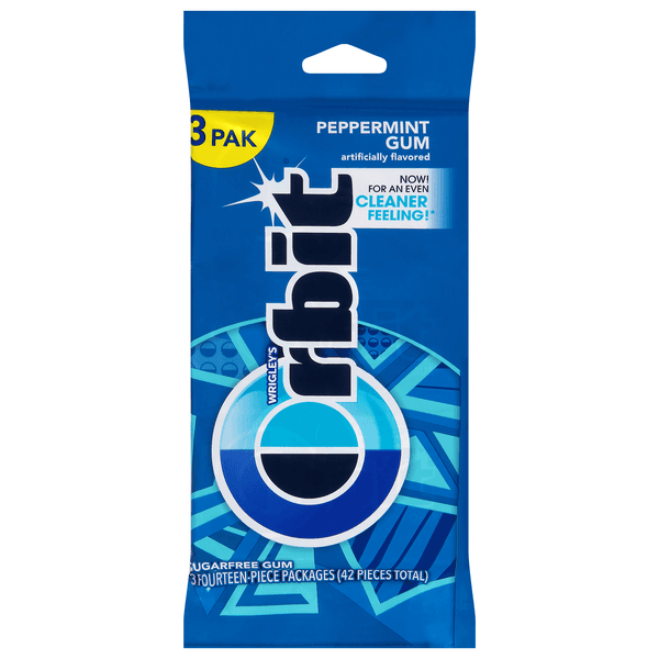 Orbit Sugar Free Chewing Gum Peppermint Multipack