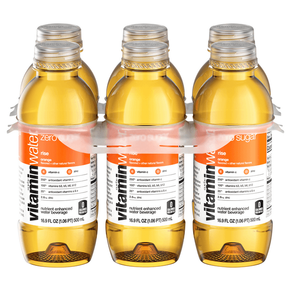 Vitaminwater Zero Water Beverage Nutrient Enhanced Rise Orange