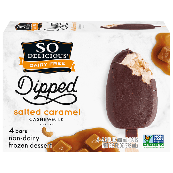 So Delicious Dairy Free Dipped Salted Caramel Cashewmilk Dessert