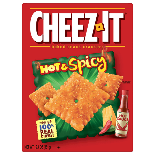 Cheez-it Cheese Crackers Baked Snack Hot And Spicy
