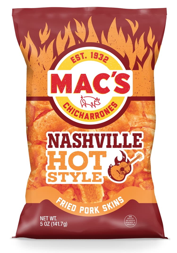 Mac'S Nashville Hot Style Crispy Fried Pork Skins