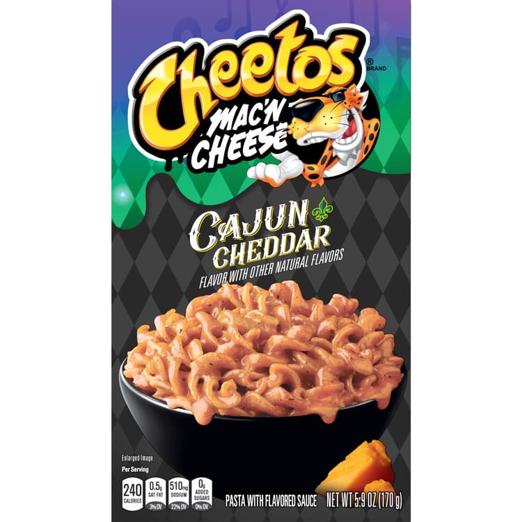 Cheetos Mac ‘N Cheese Cajun Cheddar Pasta With Flavored Sauce