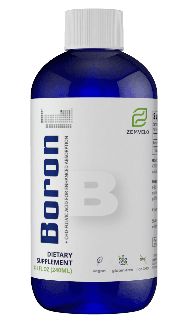 Zemvelo Boron + Fulvic Acid For Enhanced Absorption Dietary Supplement