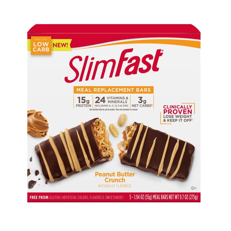 Slimfast Meal Replacement Bars, Peanut Butter Crunch