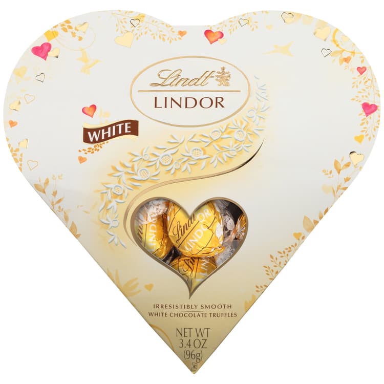 Lindt Lindor White Chocolate Truffles Heart