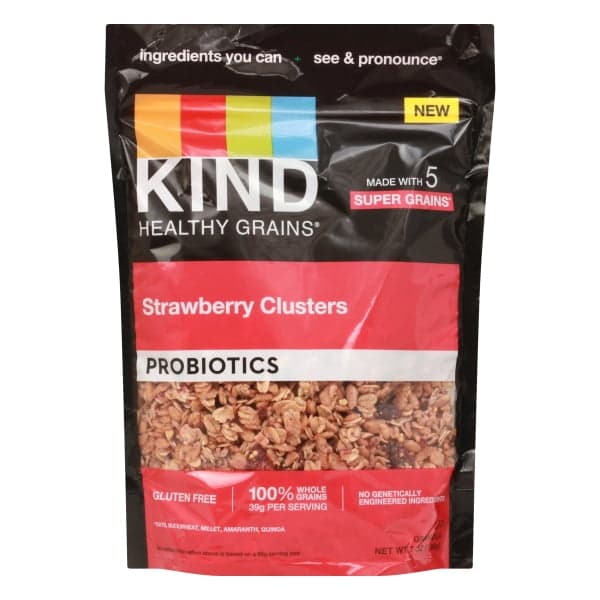 Kind Healthy Grains Strawberry Clusters Probiotics Granola