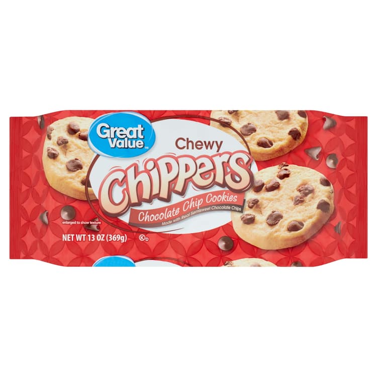 Great Value Chocolate Chip Chewy Chippers Cookies
