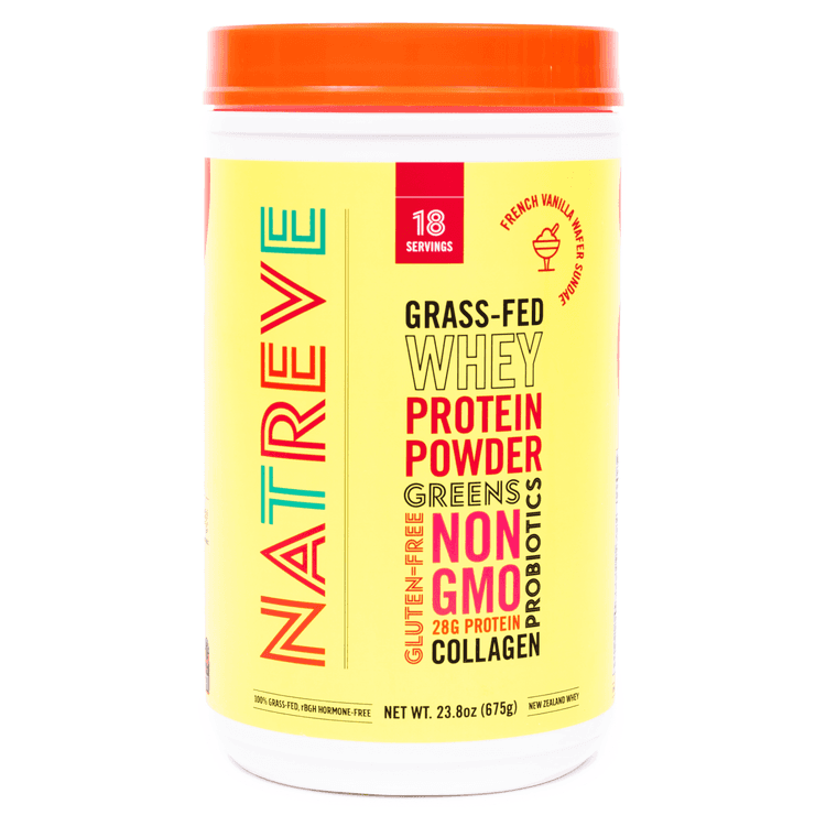 Natreve Whey Protein Powder, French Vanilla Wafer Sundae