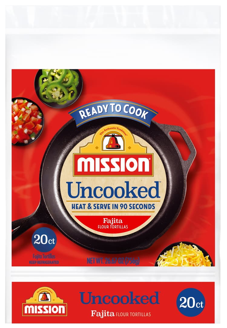 Mission 6.5" Ready To Cook Fajita Flour Tortilla