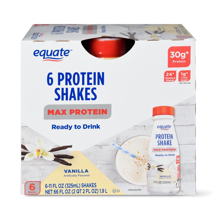 Equate Max Protein Nutritional Shakes, Vanilla