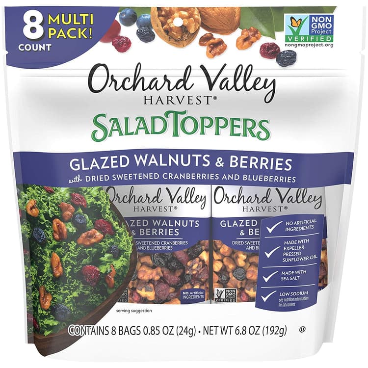 Orchard Valley Harvest, Salad Toppers - Walnuts & Berries, Glazed
