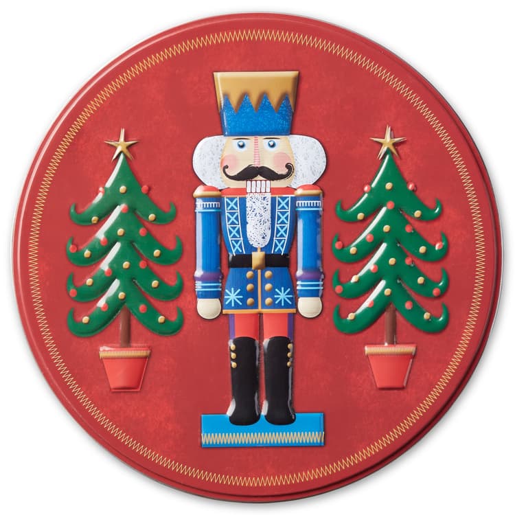 Gourmet Select Holiday Nutcracker Sugar Cookie Tin