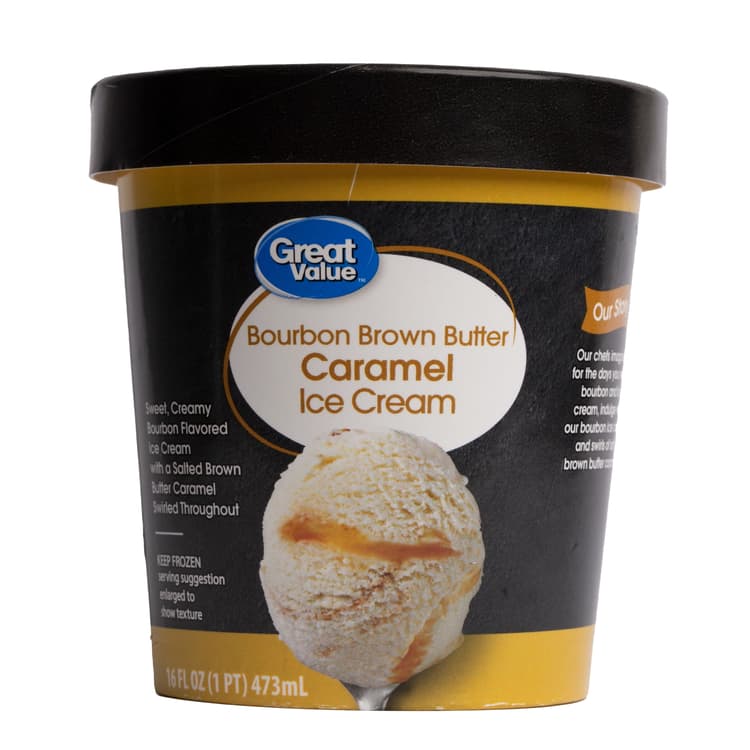 Great Value Bourbon Brown Butter Caramel Ice Cream