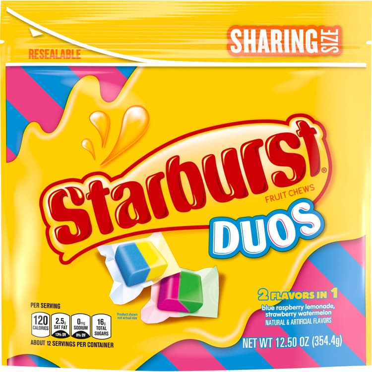 Starburst Duos Chewy Candy Sharing Size