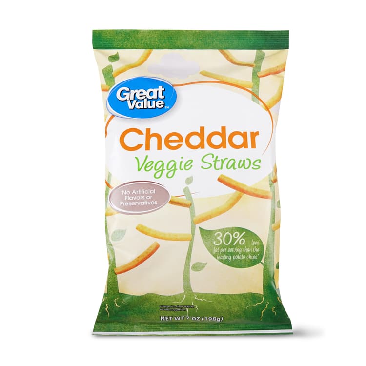 Great Value Cheddar Veggie Straws Potato Chips