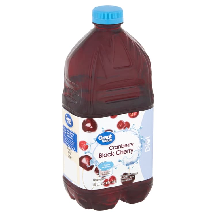 Great Value Diet Cranberry Black Cherry Juice Cocktail