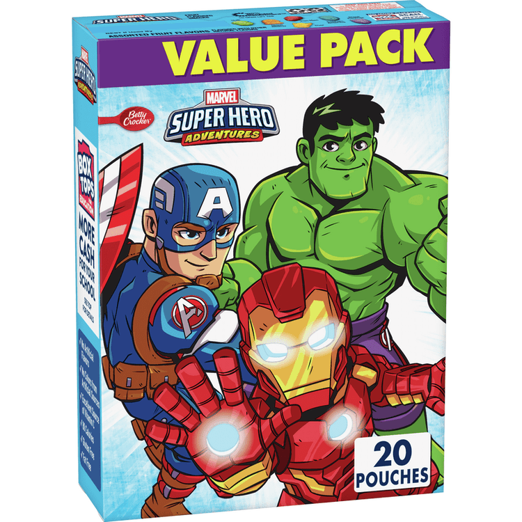 Betty Crocker Marvel Avengers Fruit Snacks, Value