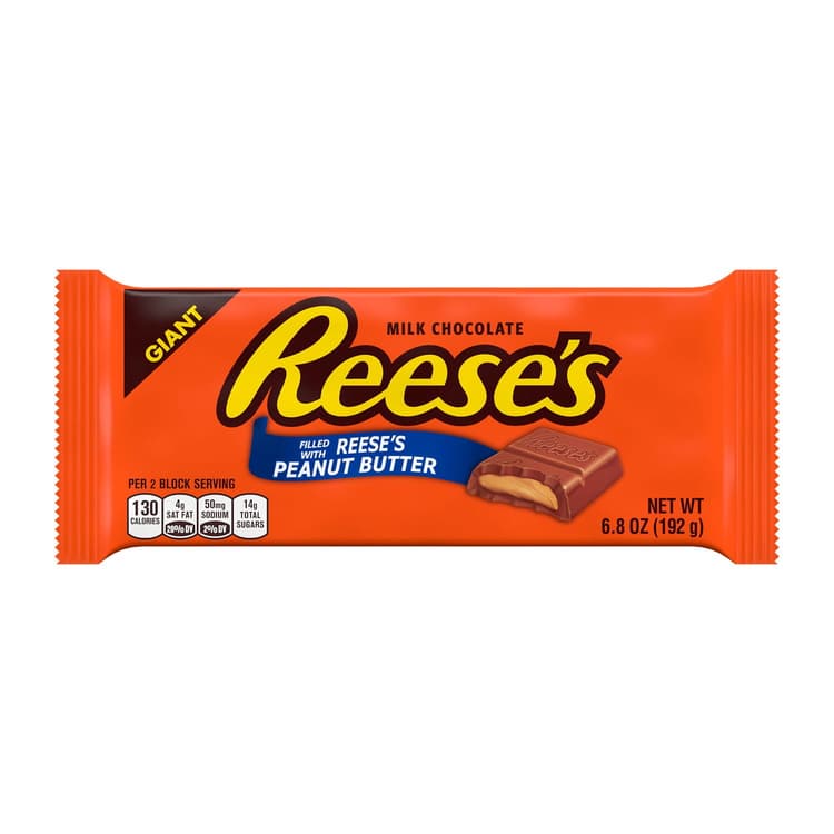 Reese'S, Milk Chocolate Filled With Reese'S Peanut Butter Giant Candy, Bar