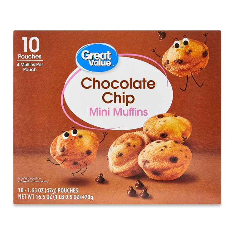 Great Value Chocolate Chip Mini Muffins