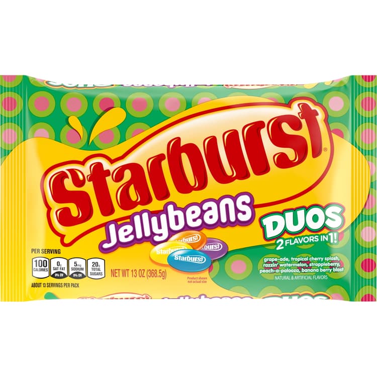 Starburst Easter Duos Jellybeans Chewy Easter Candy Bag