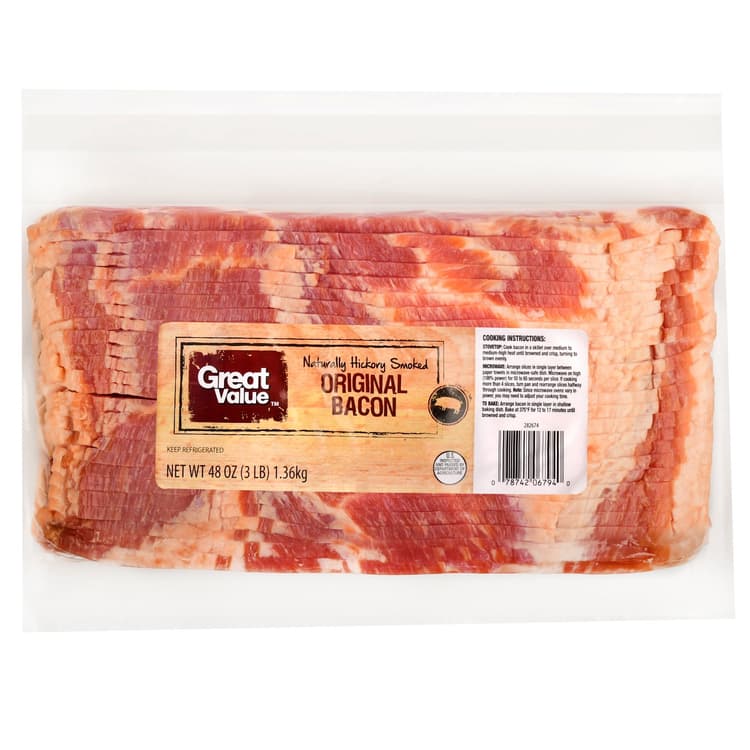 Great Value Original Bacon Hickory Smoked