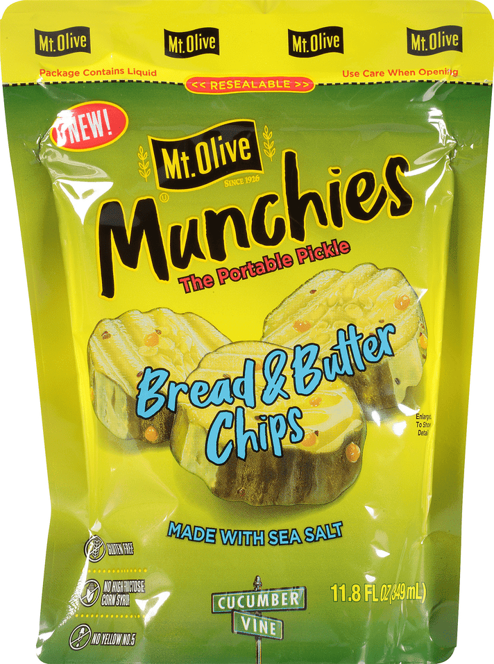 Mt Olive Munchies Bread & Butter Chips