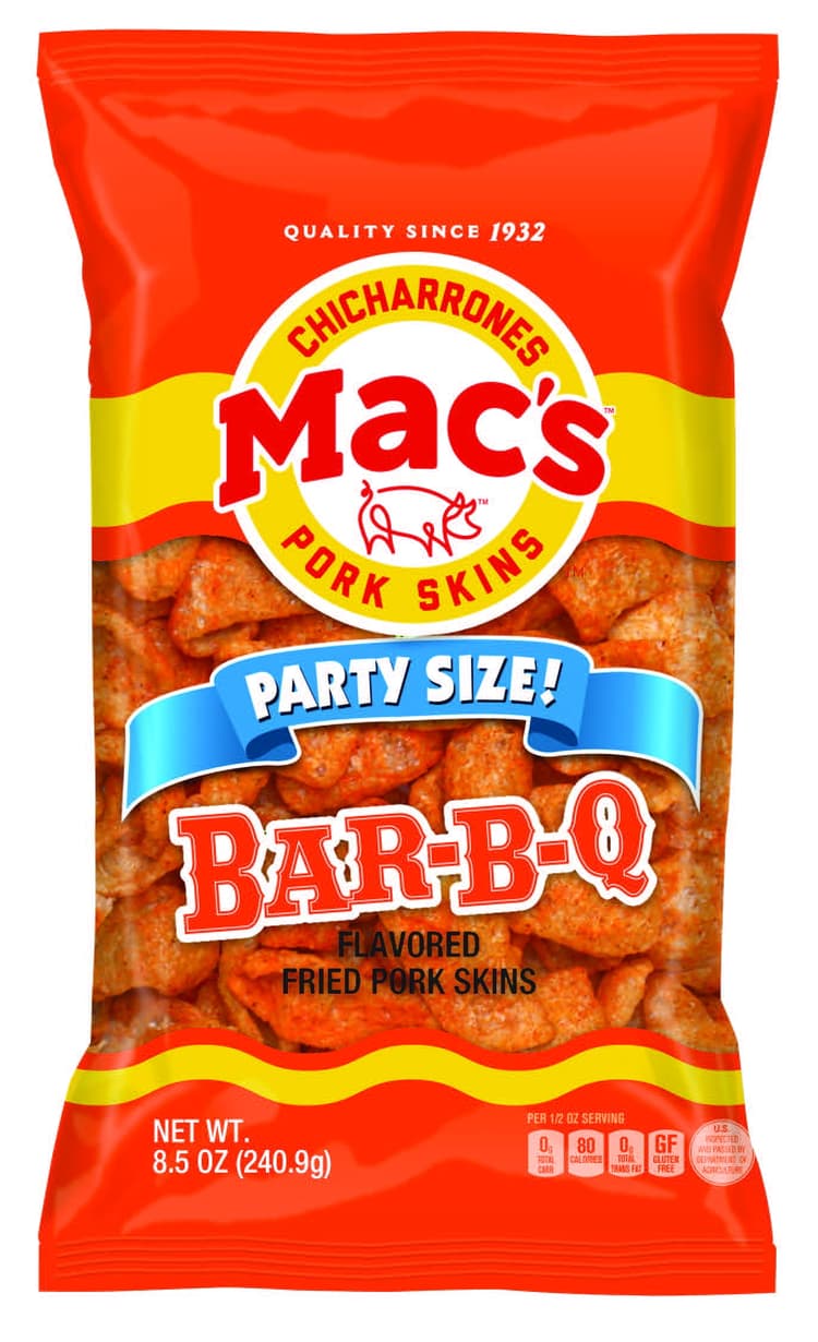 Mac'S Bar-B-Q Crispy Fried Pork Skins, Party Size