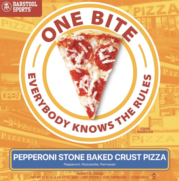 Barstool Sports One Bite Pepperoni Pizza 12"