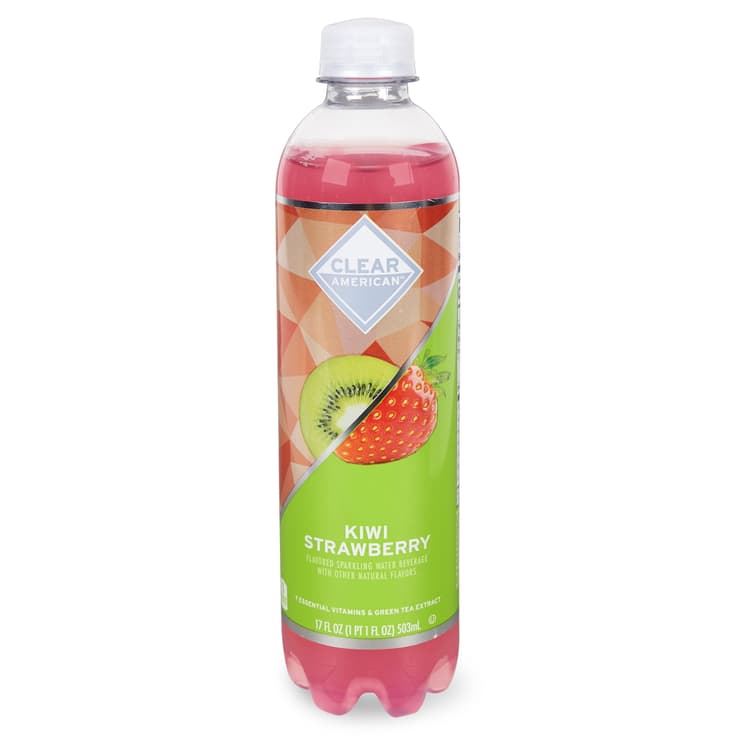 Clear American Sparkling Water Beverage, Kiwi Strawberry
