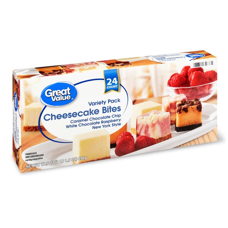 Great Value Variety Pack Cheesecake Bites