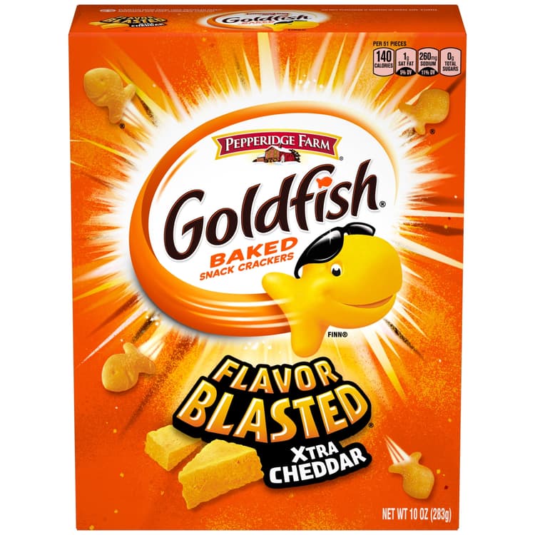 Goldfish Flavor Blasted Xtra Cheddar Snack Crackers