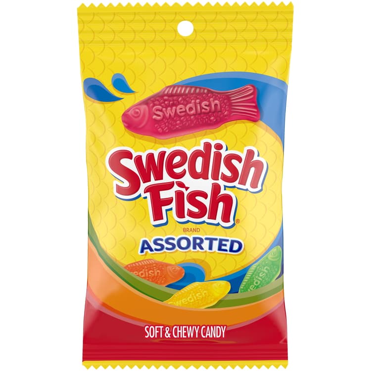 Swedish Fish Fat-Free Assorted Flavors Soft & Chewy Candies