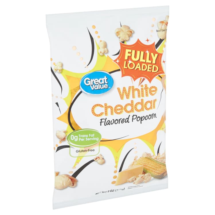 Great Value White Cheddar Flavored Popcorn