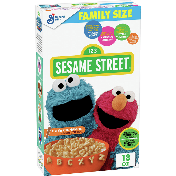 Sesame Street Breakfast Cereal, Cinnamon, Family Size