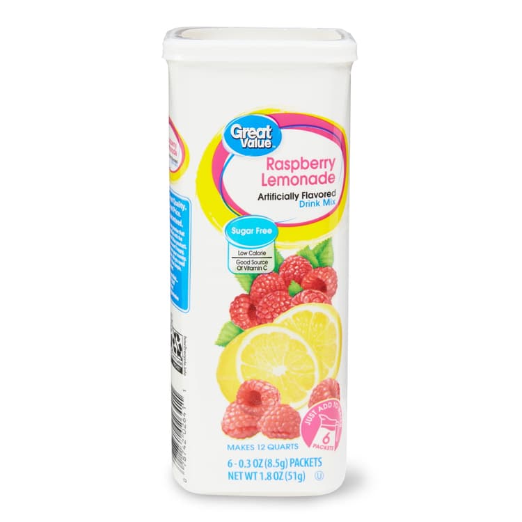 Great Value Sugar-Free Drink Mix Raspberry Lemonade