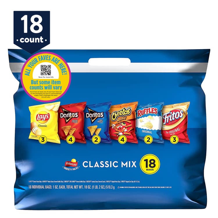 Frito-lay Classic Mix Snacks Variety Pack, (assortment May Vary