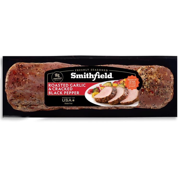 Smithfield Marinated Roasted Garlic & Cracked Black Pepper Fresh Pork Tenderloin, 0.